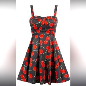 1950s inspired cherry mini dress